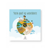Yasin gaat op wereldreis boekcover met adembenemende reis en kind
